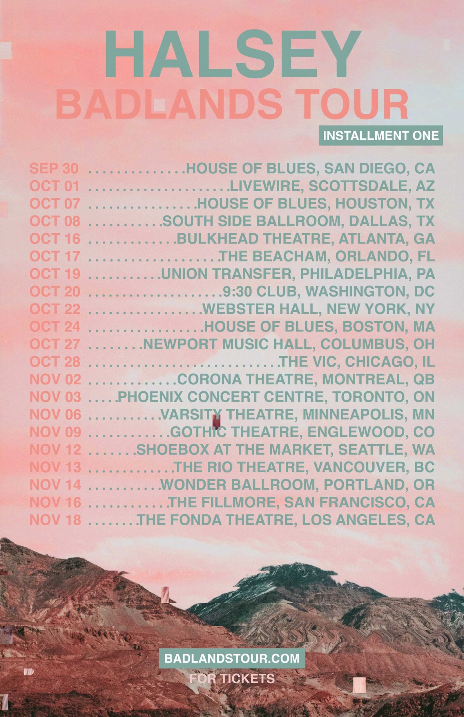 Badlands Dates