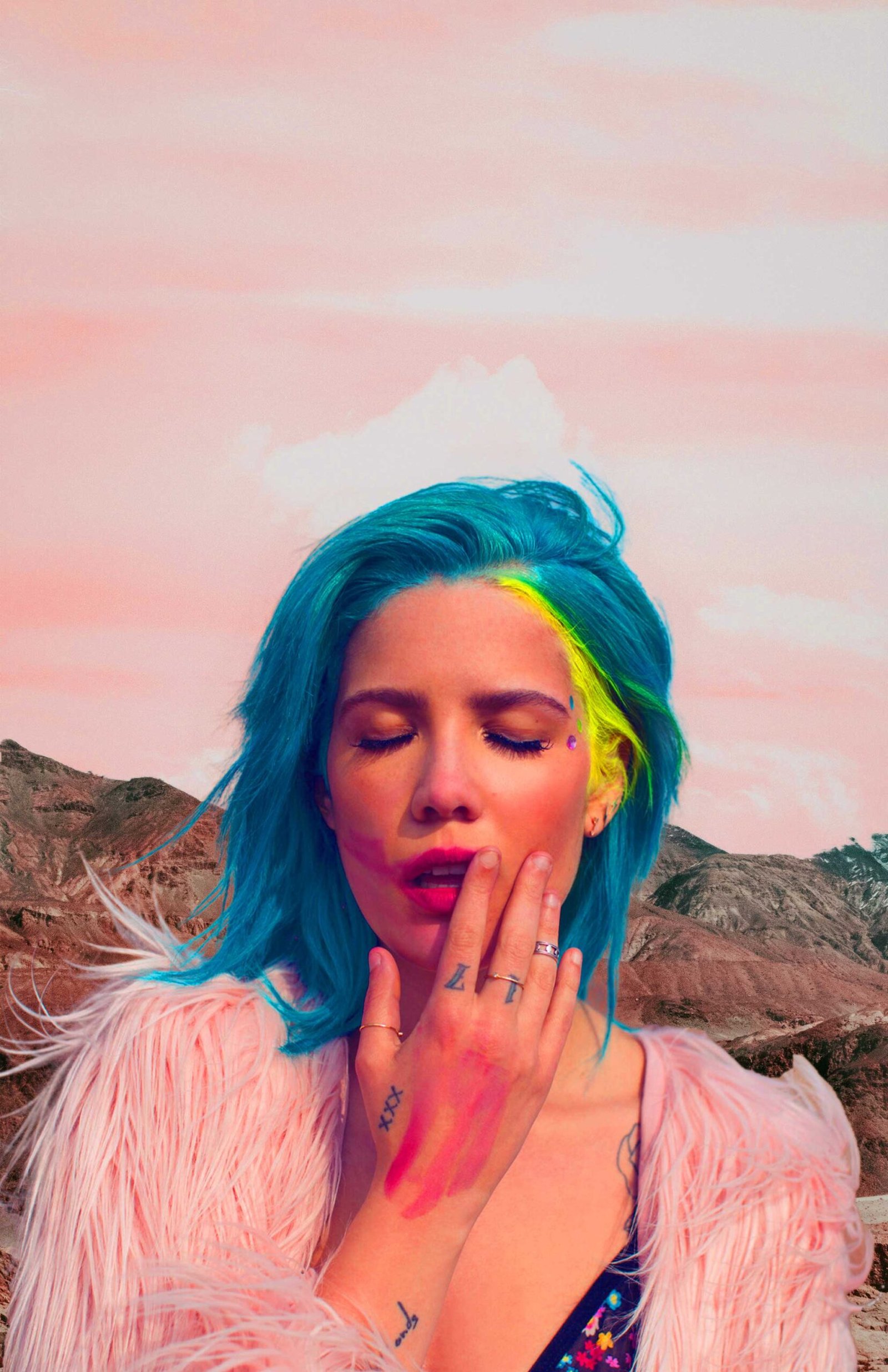 2015 Halsey Badlands Tour Poster Background